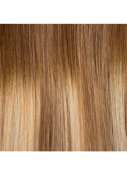 20 inch Remy Tape Hair Extensions Medium Ash Brown to Light & Dark Ash Blonde Highlights Balayage