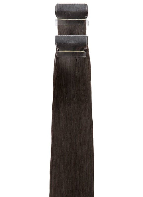 20 inch Remy Tape Hair Extensions #1B Natural Black