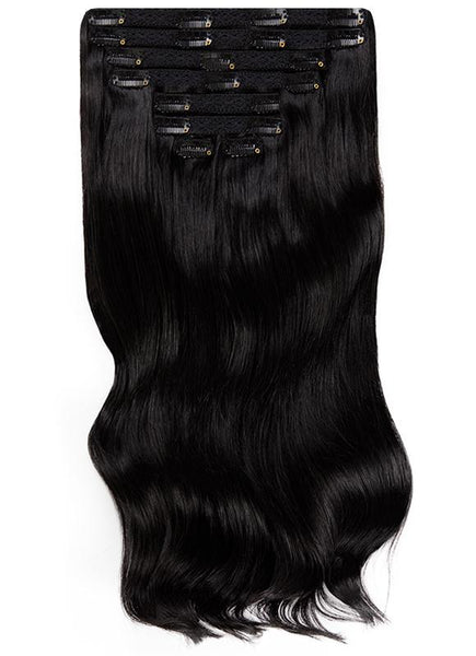 16 Inch Ultimate Volume Clip in Hair Extensions #1 Jet Black