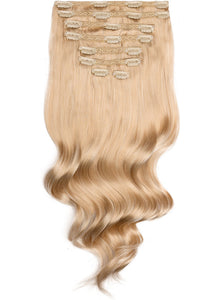 16 Inch Full Volume Clip in Hair Extensions #60A Light Ash Blonde