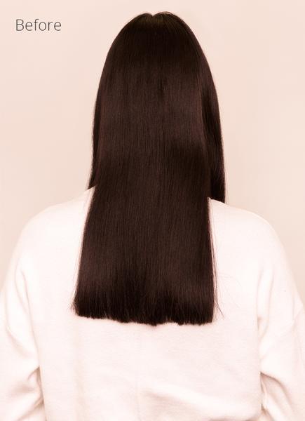 22 Inch Invisible Wire Hair Extensions #1B Natural Black