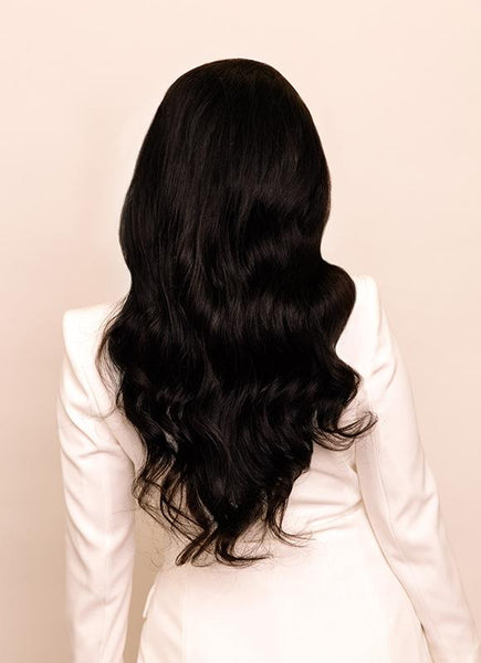 20 Inch Full Lace Human Hair Wig #1B Natural Black