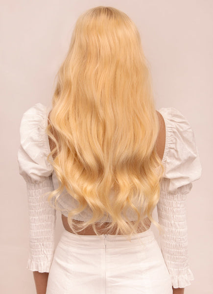 20 Inch Full Volume Clip in Hair Extensions #27/613 Blonde Mix