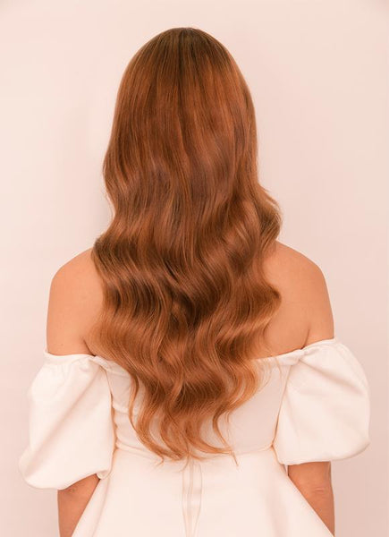 24 Inch Ultimate Volume Clip in Hair Extensions #6 Light Chestnut Brown