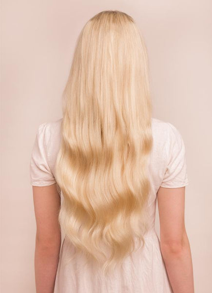 24 Inch Ultimate Volume Clip in Hair Extensions #60 Light Blonde
