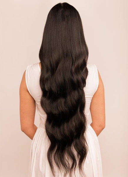 30 Inch Ultimate Volume Clip in Hair Extensions #1B Natural Black