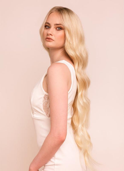 30 Inch Ultimate Volume Clip in Hair Extensions #60 Light Blonde