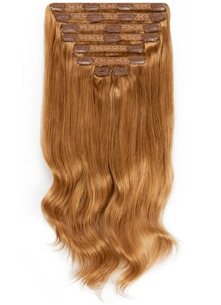 16 Inch Ultimate Volume Clip in Hair Extensions #8 Chestnut Brown