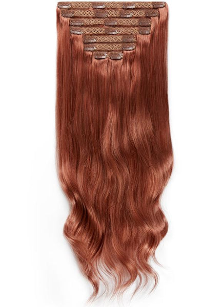 16 Inch Full Volume Clip in Hair Extensions #33 Dark Auburn