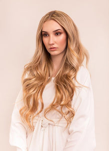 24 Inch Deluxe Clip in Hair Extensions #8/613 Brown/Blonde Mix